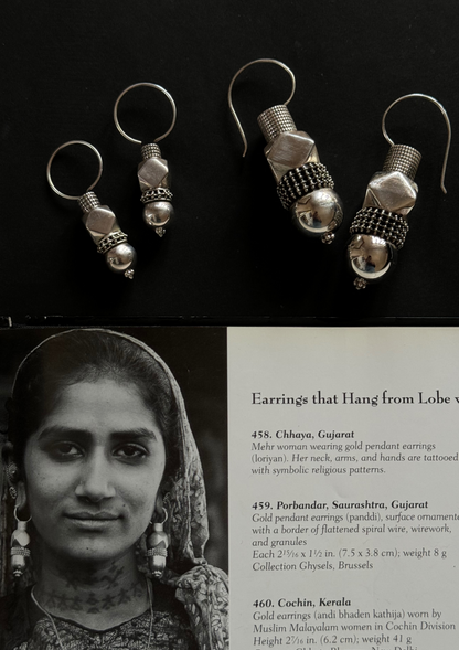 Large Mehr Sterling Silver Earrings