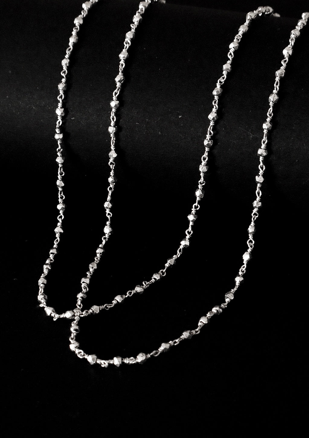 Chamak Silver 2 line Chain