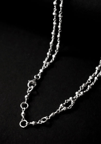 Chamak Silver 2 line Chain