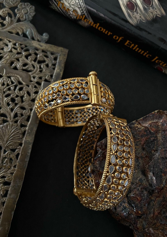 Crystal Gold Plated Bangles