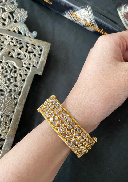 Crystal Gold Plated Bangles