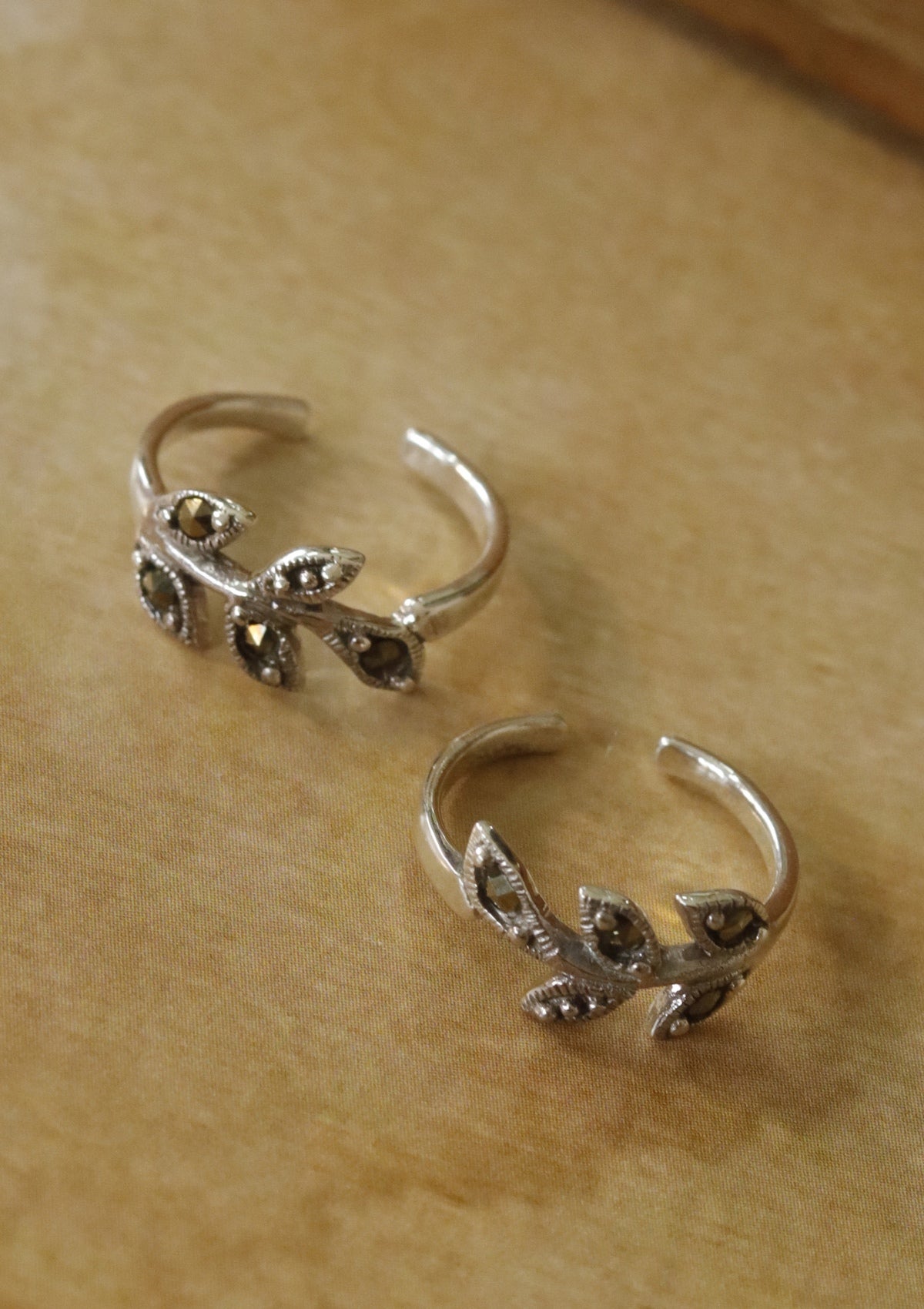 Leaf Silver Toe Ring