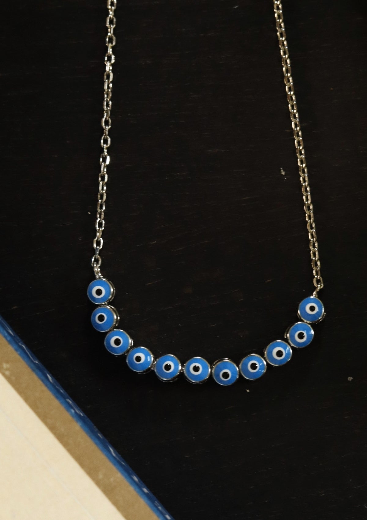 Enamel Evil Eye Chain Bracelet