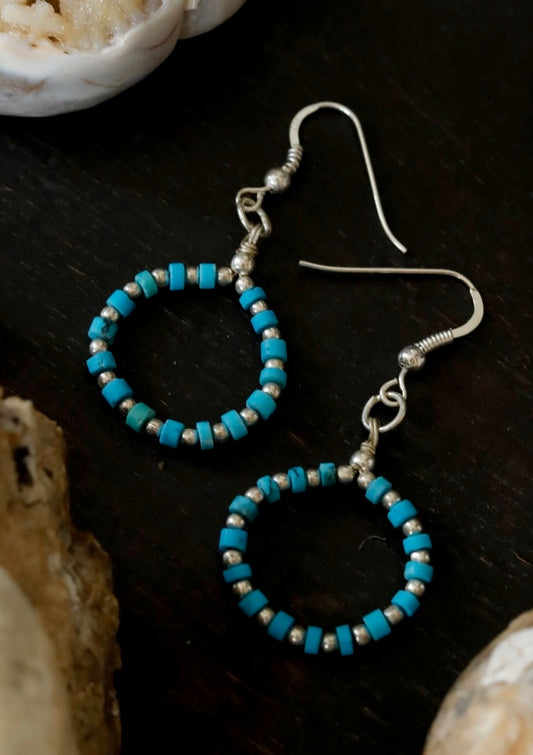 Aqua Turquoise Earrings