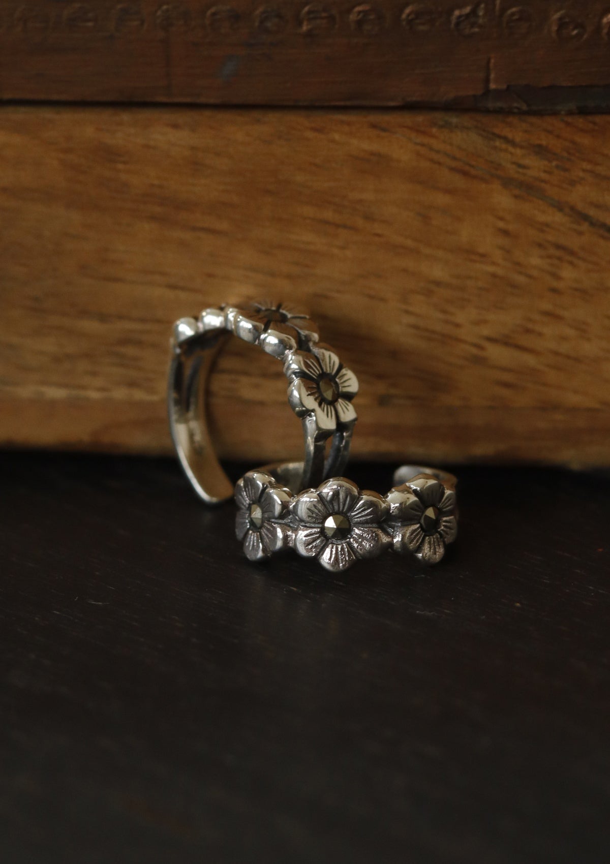 Jasmine Silver Toe Rings