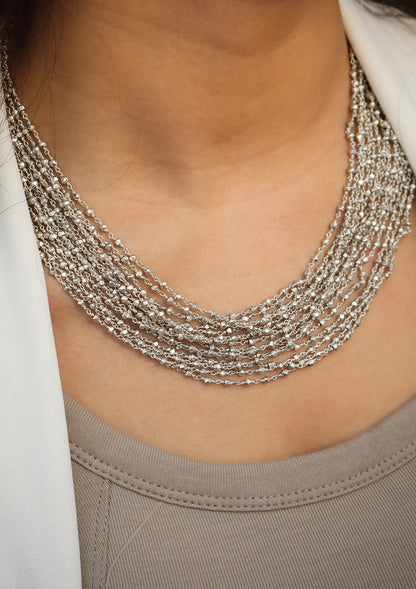 Chamak Sterling Silver Necklace