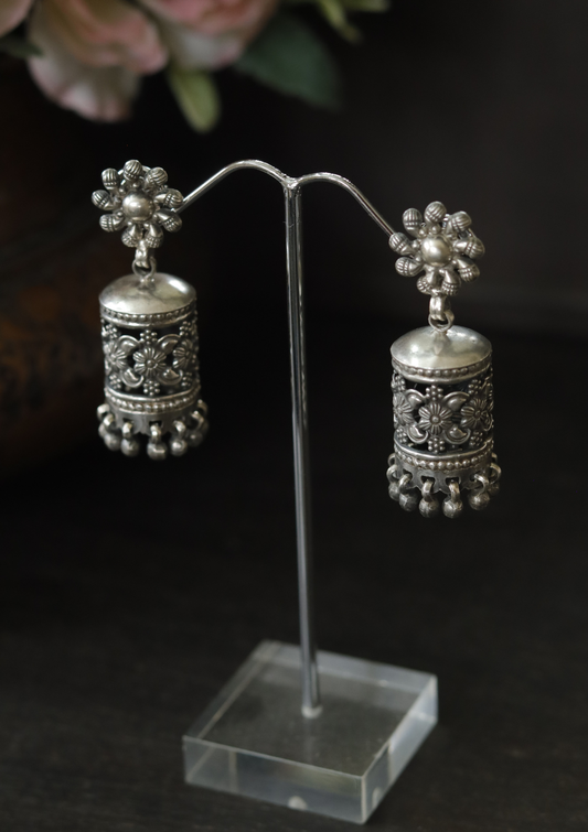 Suman Silver Earrings