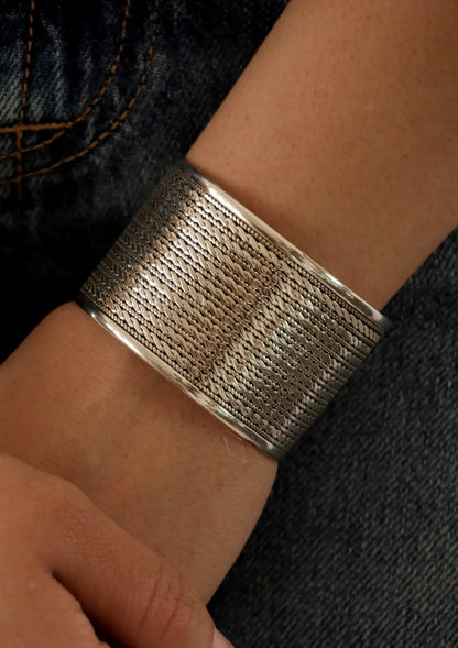 Nova Silver Bangle