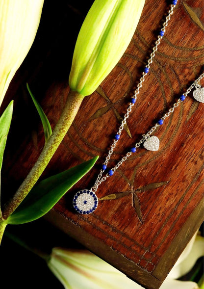 Heartfelt Protection Evil Eye Necklace