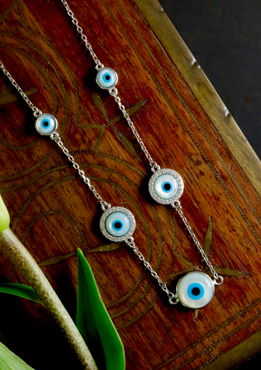 Dia Evil Eye Necklace