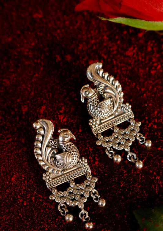 Rajmor Silver Earrings