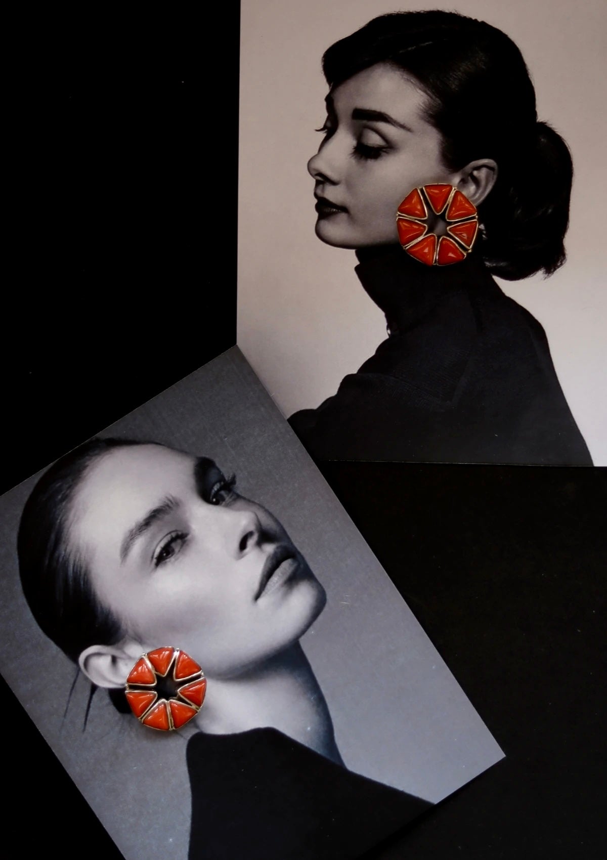 Tomato Coral Earrings