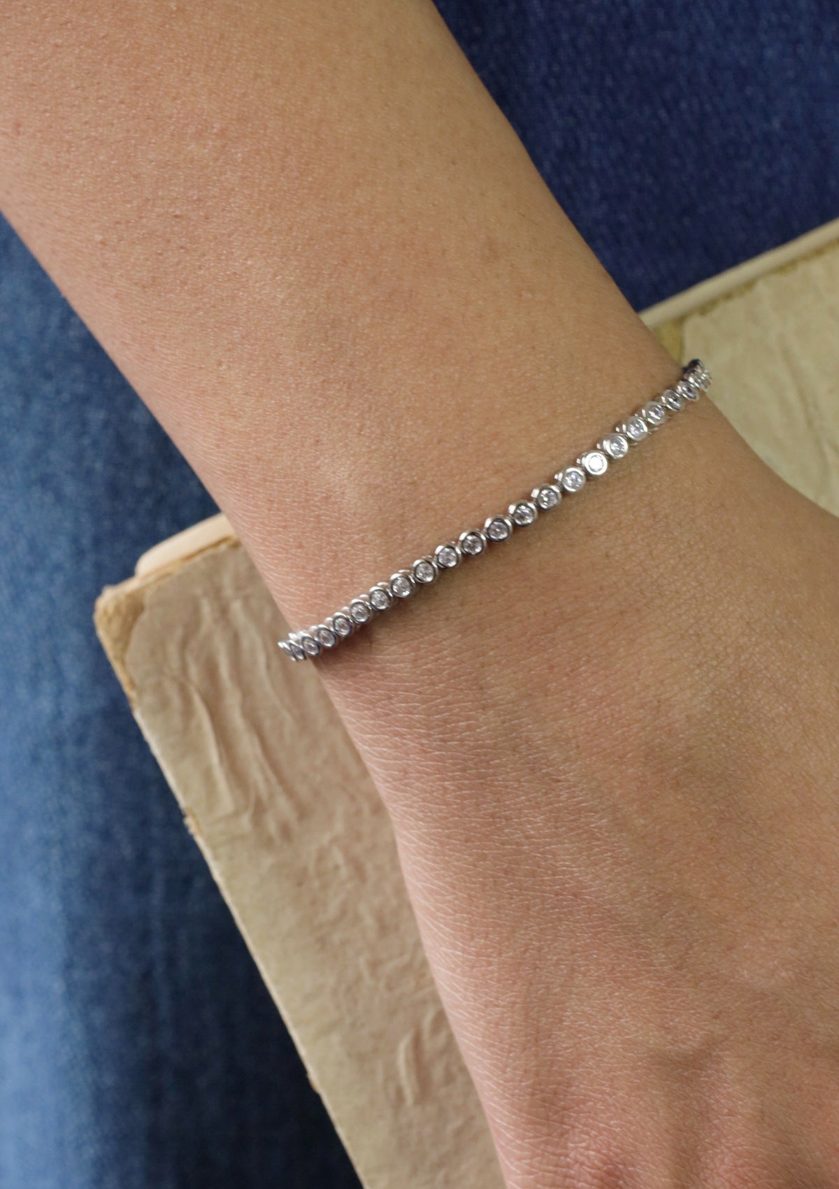 Tennis Silver Bracelet