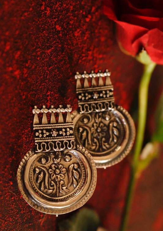 Aabha Silver Earrings