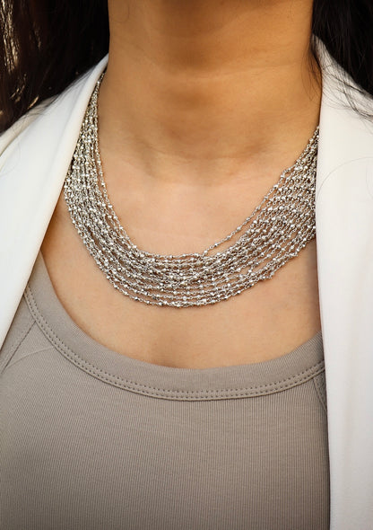 Chamak Sterling Silver Necklace