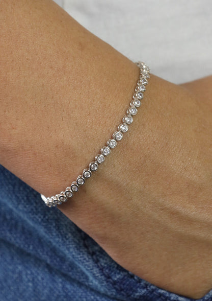 Tennis Silver Bracelet