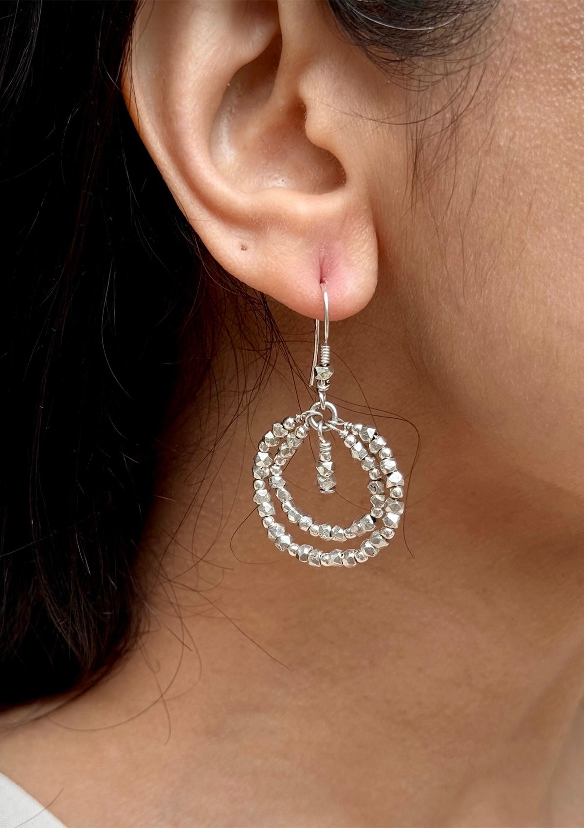 Dia Sterling Silver Earrings