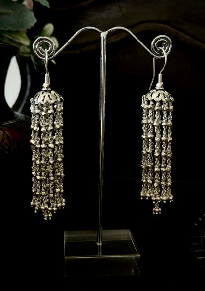 Chamak Sterling Silver Jhumka