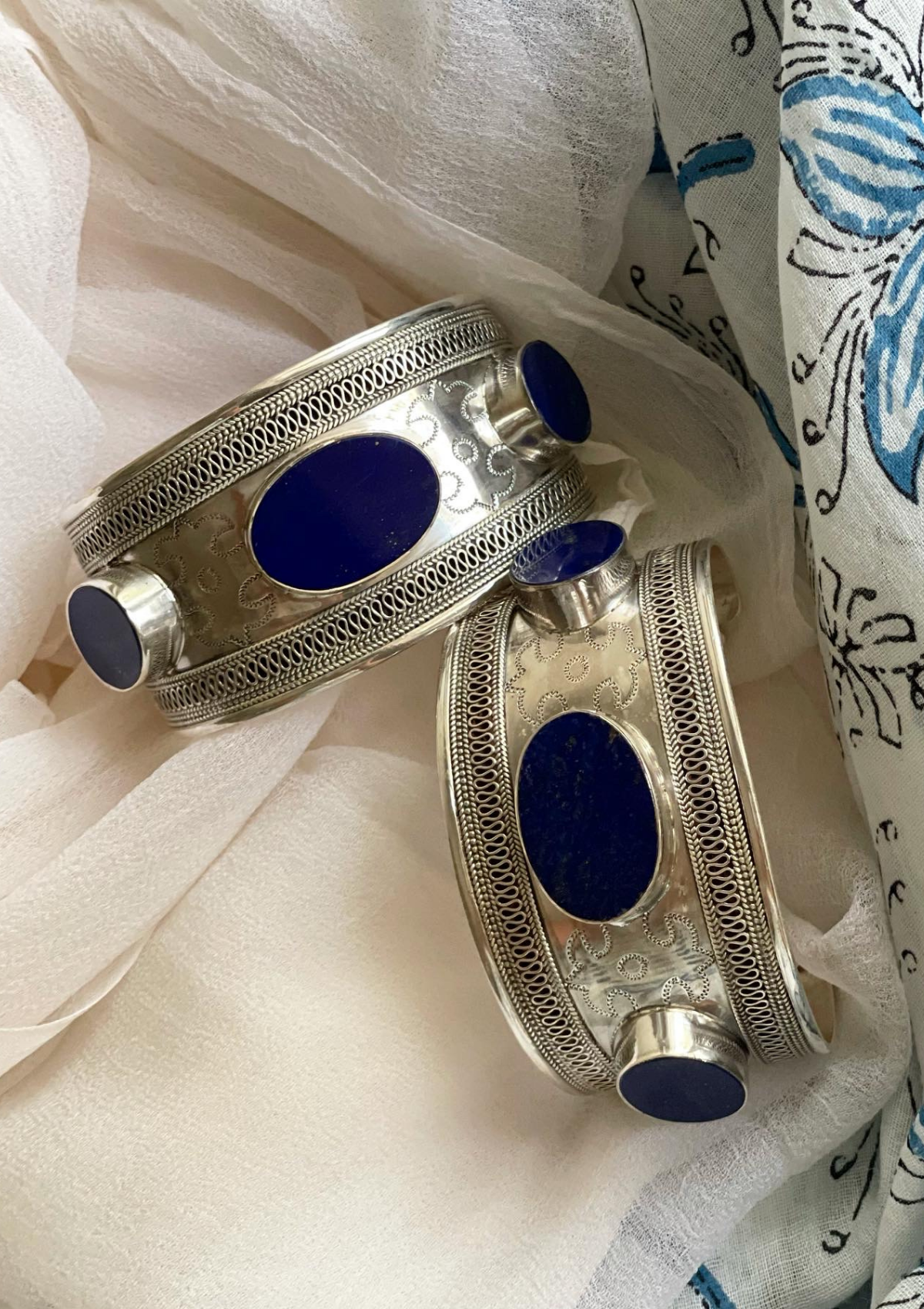 Lapis Lazuli Link Bracelet – Sterling Silver Yianni Jewelry - George Art  Jewels