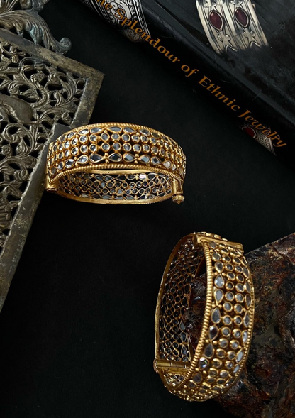 Crystal Gold Plated Bangles